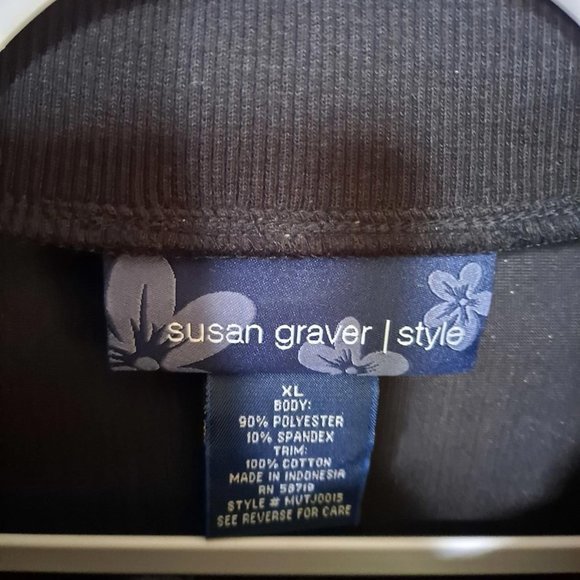 SUSAN Graver Style Tiger Print Zipper Jacket Size‎ XL - Picture 2 of 3